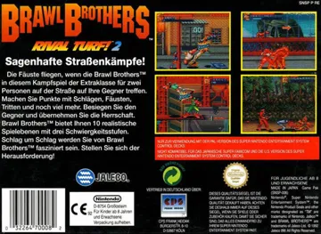 Brawl Brothers - Rival Turf! 2 (Europe) box cover back